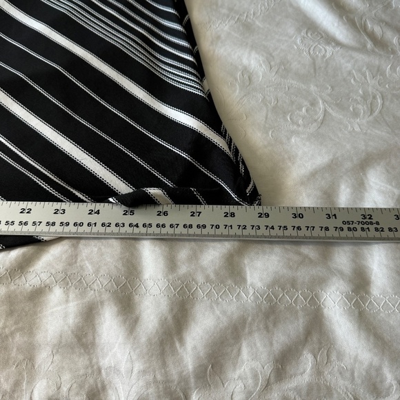 VAMP Women's Black/White Vintage Pull On A-Line Maxi Skirt Size Small Geometric - Picture 12 of 13